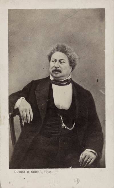 Der Autor Alexandre Dumas père 1802-1870, 1870 von Photo studio Duroni and Murer.