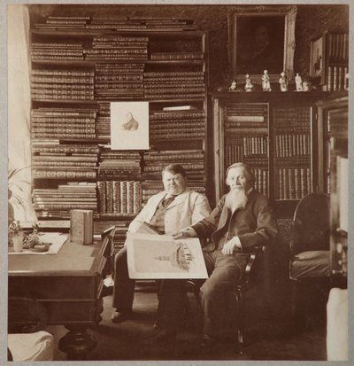 Pjotr Alexandrowitsch Jefremow und Alexej Petrowitsch Bakhruschin, 1896-1900 von Photo studio of Mikhail Volkov