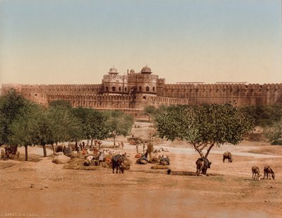 Agra. Das Fort von Photoglob Co. (Zurich, active c. 1890 1910)