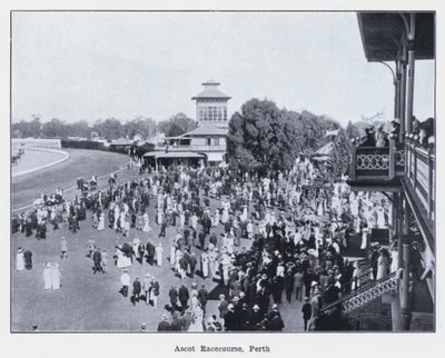 Ascot Rennbahn, Perth (s/w Foto) von Photographer Australian