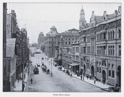 Bridge Street, Sydney (s/w Foto) von Photographer Australian