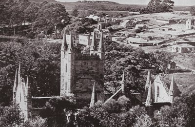 Historisches Port Arthur, Tasmanien (s/w Foto) von Photographer Australian