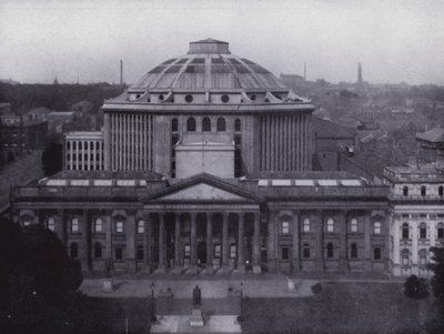 Melbourne: Öffentliche Bibliothek und Museum, Darstellung der größten Kuppel der südlichen Hemisphäre, Bibliothek enthält 350.000 Bände von Photographer Australian