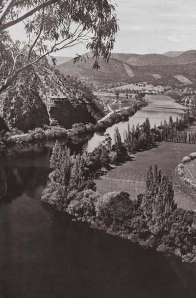 River Derwent in der Nähe von New Norfolk, Tasmanien von Photographer Australian