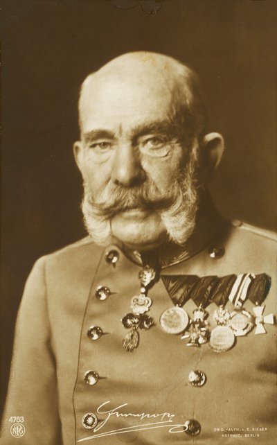 Kaiser Franz Joseph I. von Österreich von Photographer Austrian