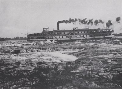 Schießen der Lachine-Stromschnellen, St. Lawrence Fluss von Photographer Canadian