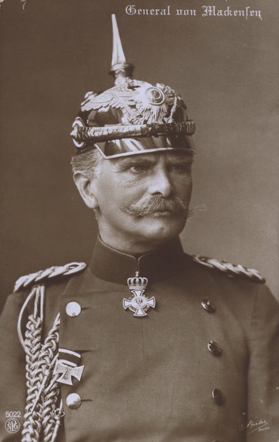 Feldmarschall August von Mackensen, deutscher Militärkommandant des Ersten Weltkriegs von Photographer German