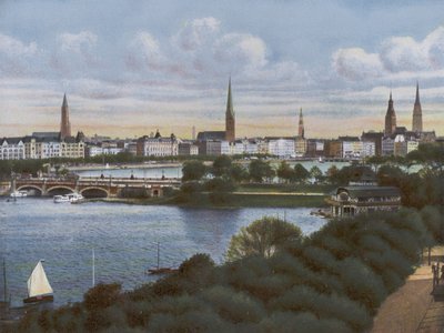 Hamburg: Lombardsbrücke von Photographer German