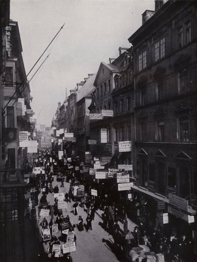 Leipzig: Petersstraße während der Messe von Photographer German