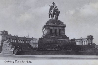 Denkmal für Kaiser Wilhelm I., Deutsches Eck, Koblenz, Deutschland von Photographer German