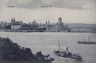Denkmal für Kaiser Wilhelm I., Deutsches Eck, Koblenz, Deutschland von Photographer German