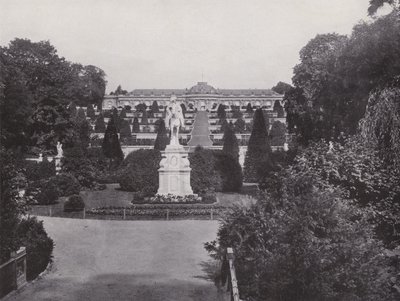 Potsdam, Denkmal Friedrich des Großen und Blick auf das Schloss Sanssouci von Photographer German