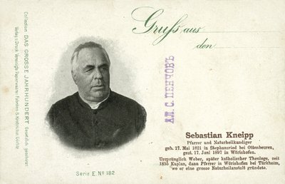Sebastian Kneipp, bayerischer katholischer Priester und Pionier der Naturheilkunde von Photographer German