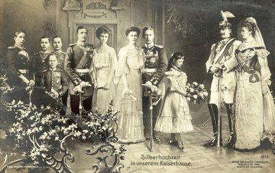 Silberhochzeit von Kaiser Wilhelm II. und Kaiserin Augusta Victoria von Deutschland von Photographer German
