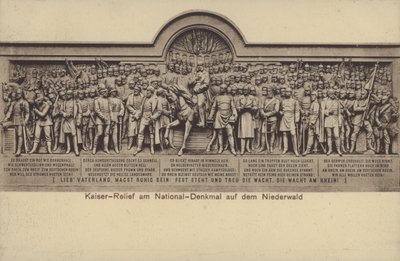 Der Kaiser, Relief am Nationaldenkmal, Denkmal zur Erinnerung an die Vereinigung Deutschlands, Rüdesheim am Rhein, Hessen von Photographer German