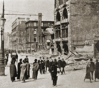 Dublin nach dem Osteraufstand, April 1916 von Photographer Irish