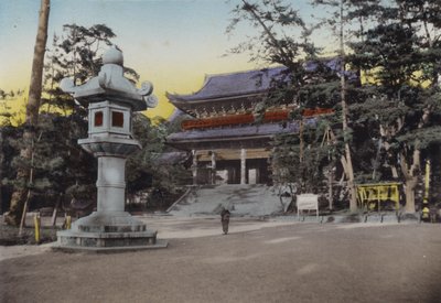 Japan, ca. 1912: Chionin-Buddhistischer Tempel, eine der einflussreichsten Sekten in Japan von Photographer Japanese