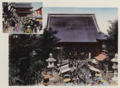 Japan, ca. 1912: Kwannon-Tempel und sein Gelände und verschiedene Shows im Asakusa-Park, Tokio von Photographer Japanese