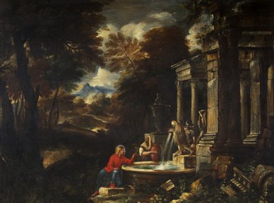 Christus und die Frau von Samaria von Pier Francesco Mola