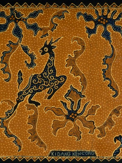 Batik mit traditionellem Design, Java, Indonesien, Detail von Blaise Nicolas Le Sueur