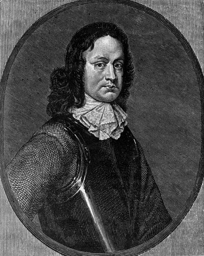 Porträt von John Hampden (ca. 1595-1643), englischer Politiker, Gravur von Blaise Nicolas Le Sueur