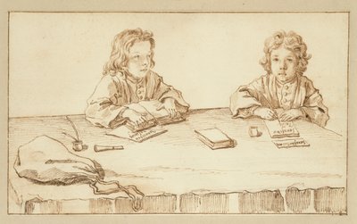 Porträts von Serafino und Francesco Falzacappa von Pier Leone Ghezzi