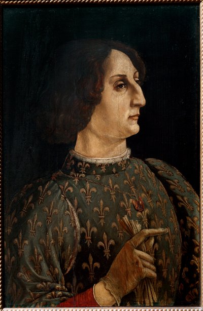 Porträt von Galeazzo Maria Sforza, Herzog von Mailand von Piero del Pollaiolo
