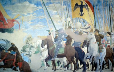 Detail aus der Legende vom Wahren Kreuz, Sieg von Konstantin von Piero della Francesca