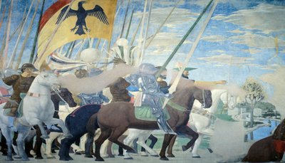 Detail aus der Legende vom Wahren Kreuz: Sieg von Konstantin von Piero della Francesca
