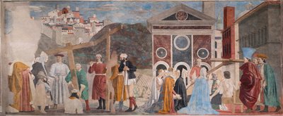 Auffindung der drei Kreuze und Überprüfung des Kreuzes, aus Die Geschichten des Wahren Kreuzes von Piero della Francesca