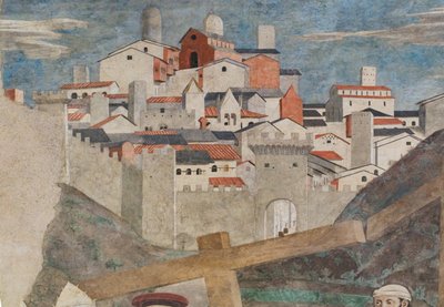 Auffindung der drei Kreuze und Verifizierung des Kreuzes, aus Die Geschichten des Wahren Kreuzes von Piero della Francesca