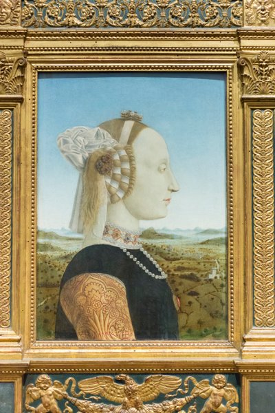 Porträts der Herzogin von Urbino, Battista Sforza von Piero della Francesca