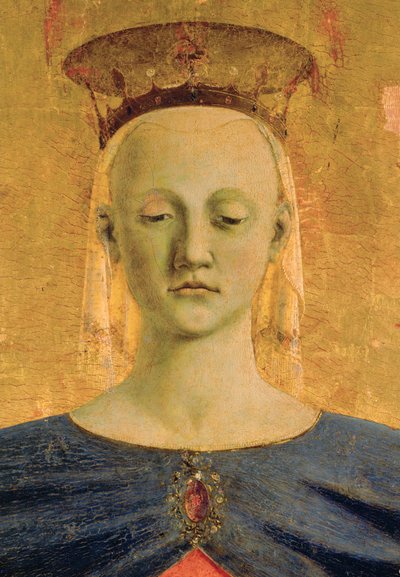 Heilige Maria "della Misericordia", Mittelstück des Polyptychons für die "Confratelli della Misericordia" von Piero della Francesca