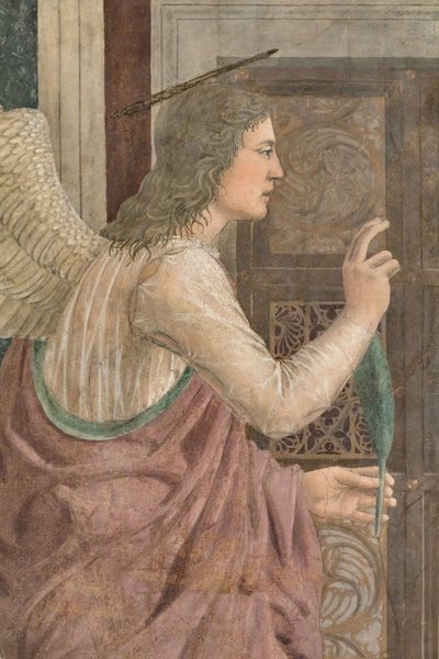 Die Verkündigung (Detail) von Piero della Francesca