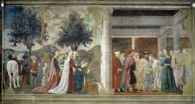 Die Legende vom Wahren Kreuz (Detail) von Piero della Francesca