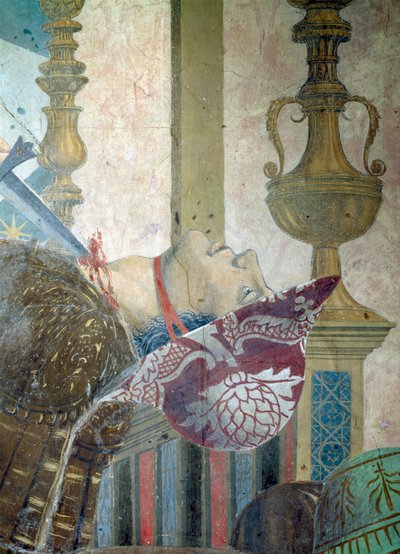 Die Legende vom Wahren Kreuz, die Schlacht von Heraklius und Chosroes (Detail) von Piero della Francesca