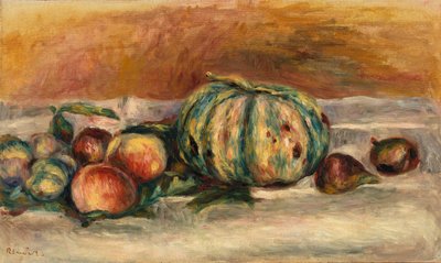 Stillleben mit Melone von Pierre-Auguste Renoir