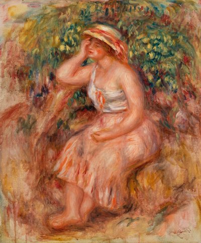 Träumende Frau von Pierre-Auguste Renoir