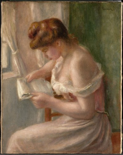 Frau beim Lesen von Pierre-Auguste Renoir