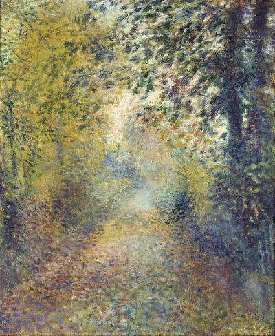 Im Schatten der Bäume von Pierre-Auguste Renoir