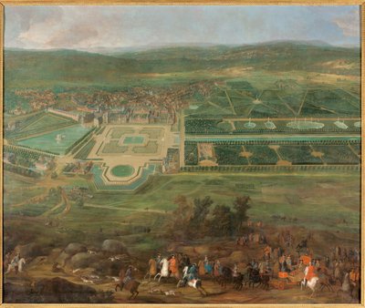 Ansicht des Schlosses Fontainebleau von Pierre Denis Martin
