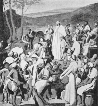 St. Denis predigt den Galliern von Pierre Victor Galland