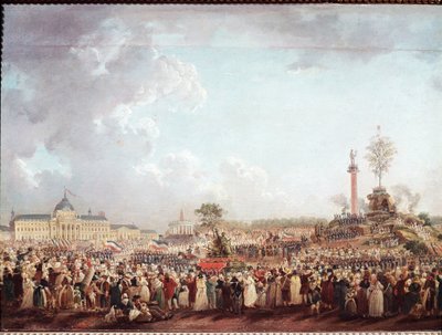 Fest des Höchsten Wesens auf dem Marsfeld (20 Prairial Jahr II - 8. Juni) von Pierre Antoine Demachy
