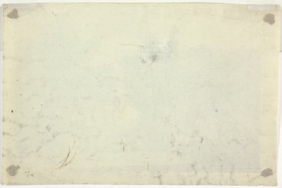 Skizze eines Gartens mit einer Leiter von Pierre Antoine Mongin