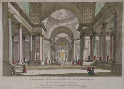 Ansicht des Inneren des Pantheon in Paris von Pierre Antoine de Machy