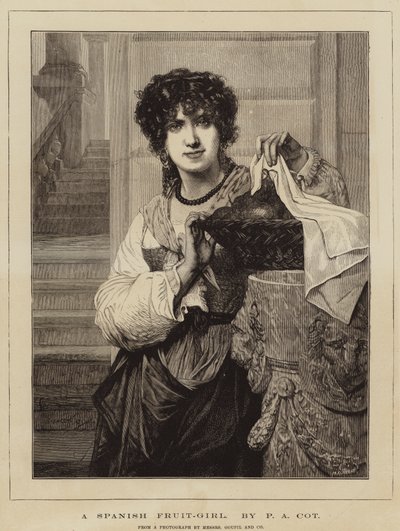 Ein spanisches Fruchtmädchen von Pierre Auguste Cot
