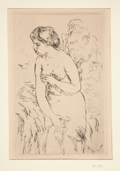 Stehende Badende, bis zu den Knien von Pierre Auguste Renoir