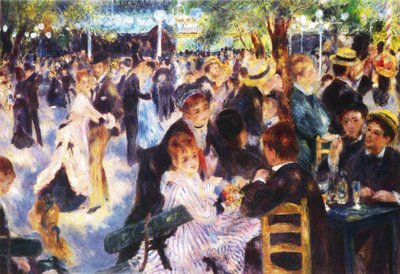 Tanz im Moulin de la Galette von Pierre-Auguste Renoir