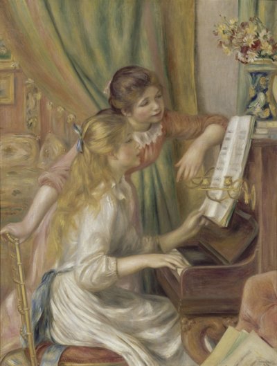 Junge Mädchen am Klavier von Pierre-Auguste Renoir