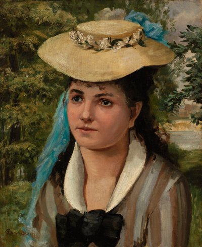 Lise mit Strohhut von Pierre Auguste Renoir